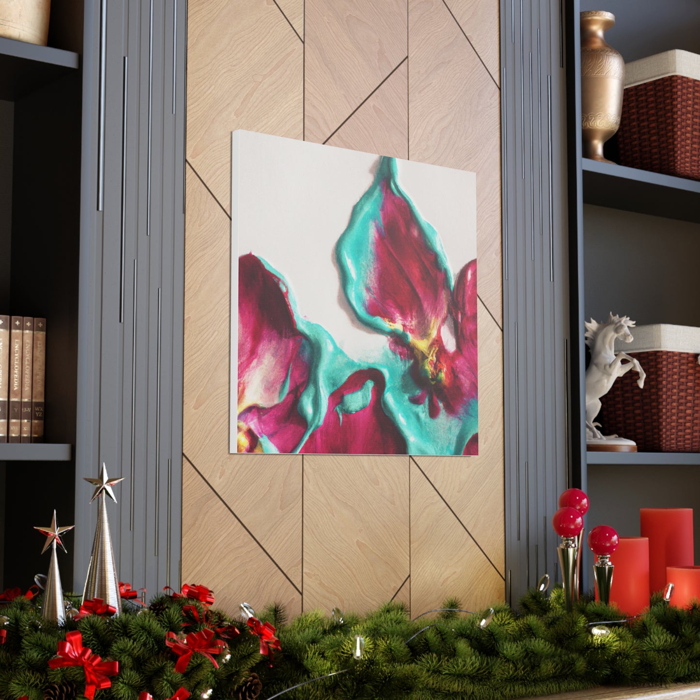 "Helen Frankenthaler-Inspired Floral Canvas Prints" by PenPencilArt