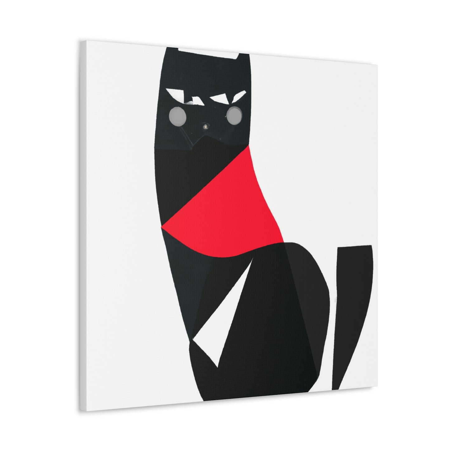 "Hariton Pushwagner-Inspired Black Cat Canvas Print" by PenPencilArt