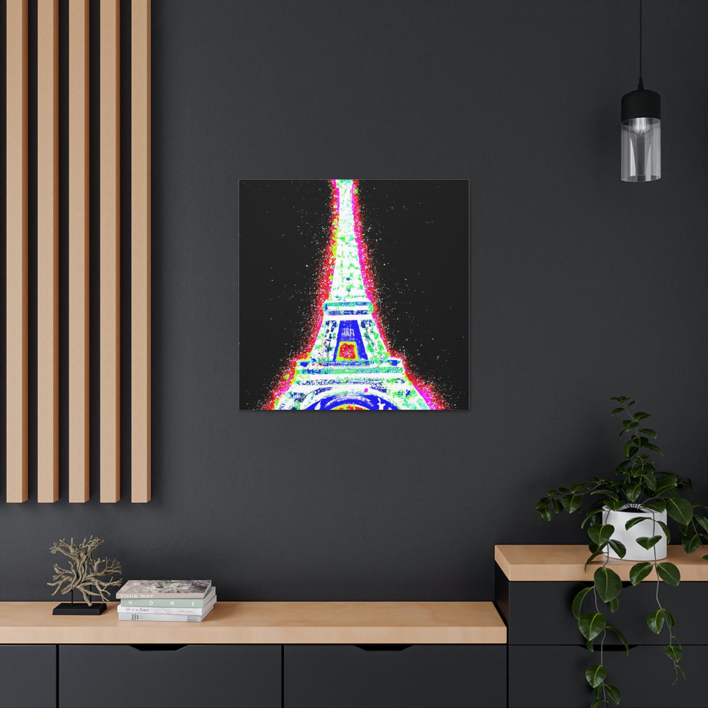 "Sparkling Eiffel Tower Canvas Print Inspired by Mel Ramos" by PenPencilArt