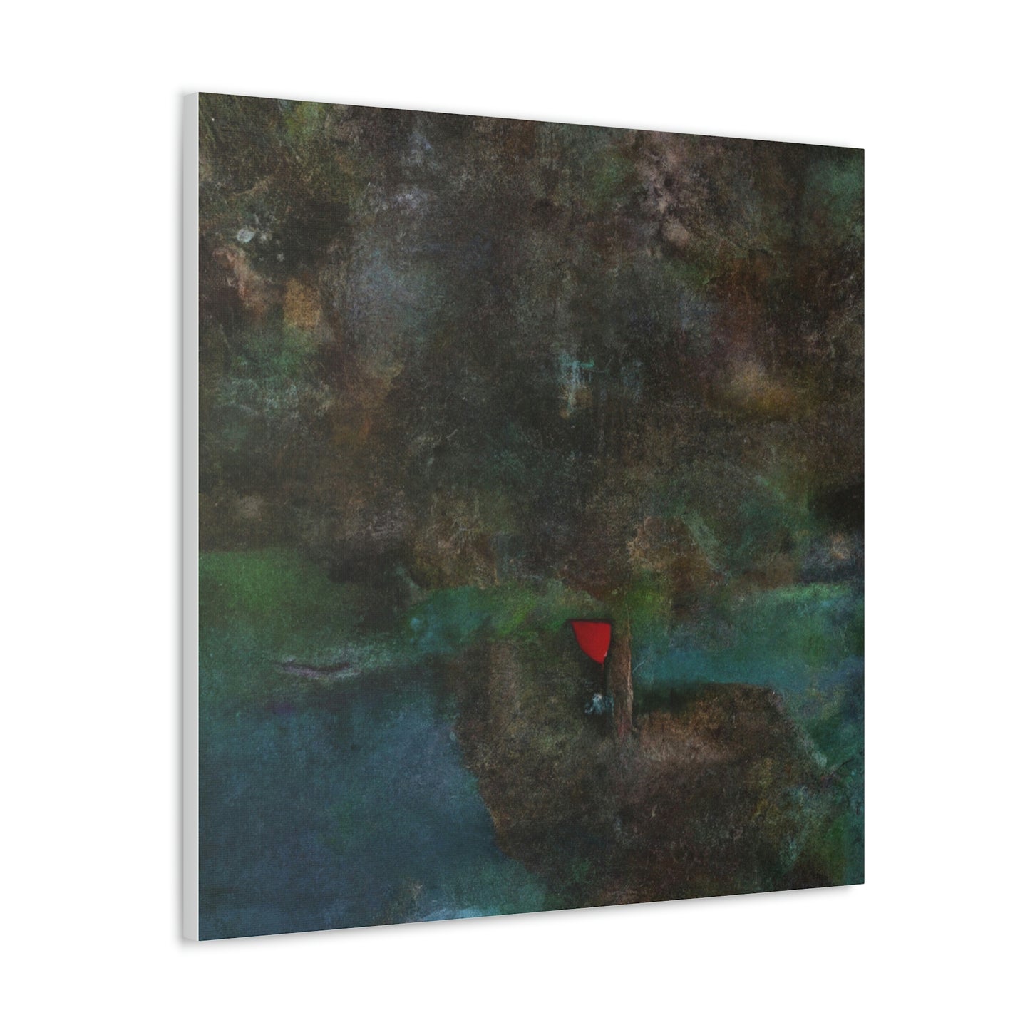 "Canvas Print - Black Cat in Mark Rothko-Inspired Style" by PenPencilArt
