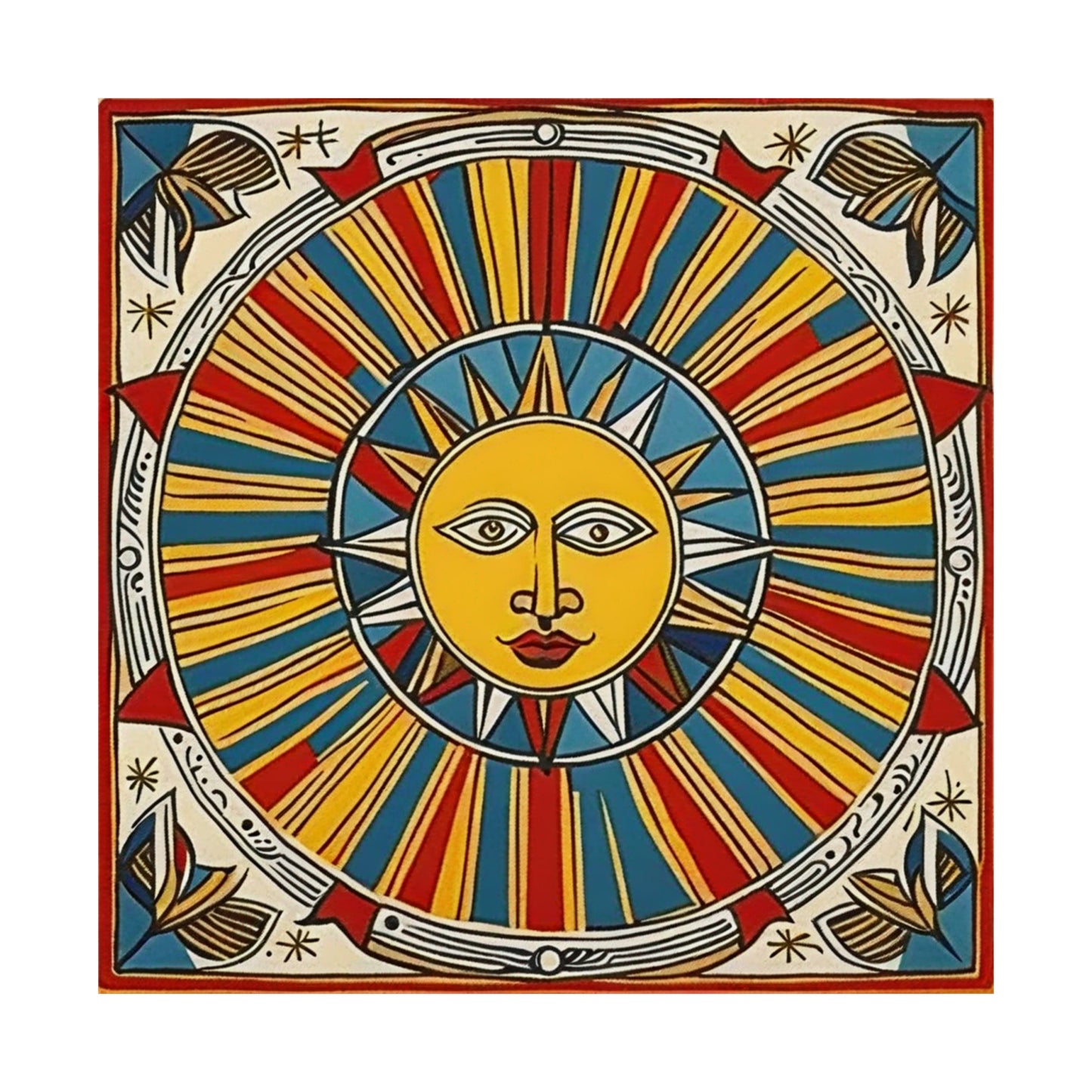 "Pablo Picasso-Inspired 'The Sun' Poster Print" by PenPencilArt