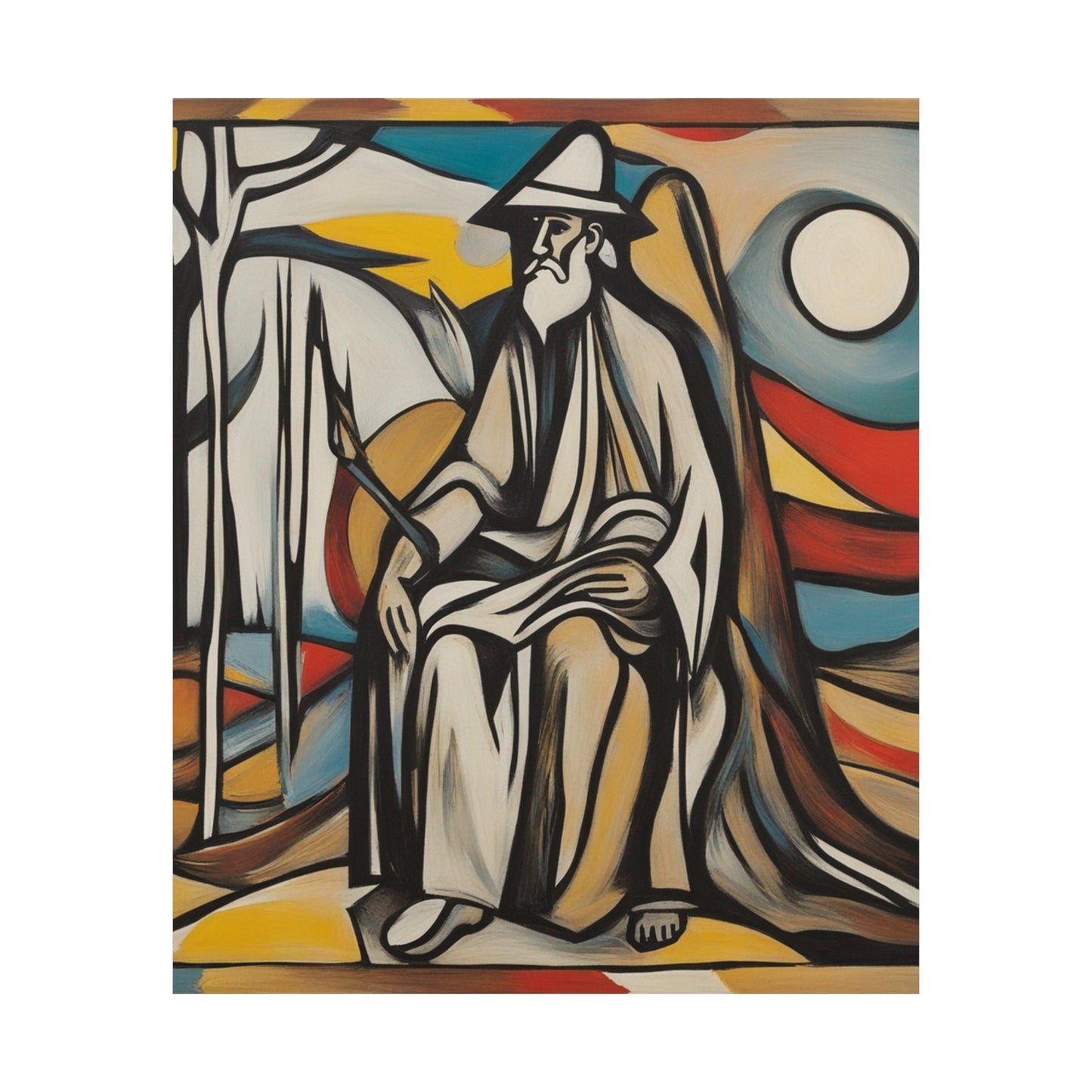 "Style-Inspired Poster Print: Willem de Kooning's "The Hermit" by PenPencilArt