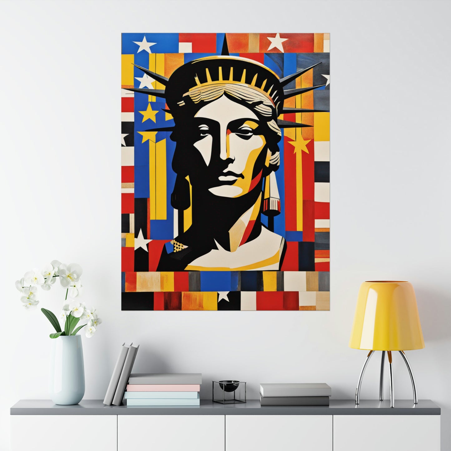 "Justice Poster Print Inspired by Jasper Johns | Creative Art Print" by PenPencilArt