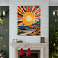 Mimmo Rotella Inspired Sun Poster Print by PenPencilArt