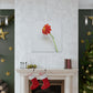 "Kazimir Malevich Inspiration: Hand-Painted Flower Canvas Print" by PenPencilArt