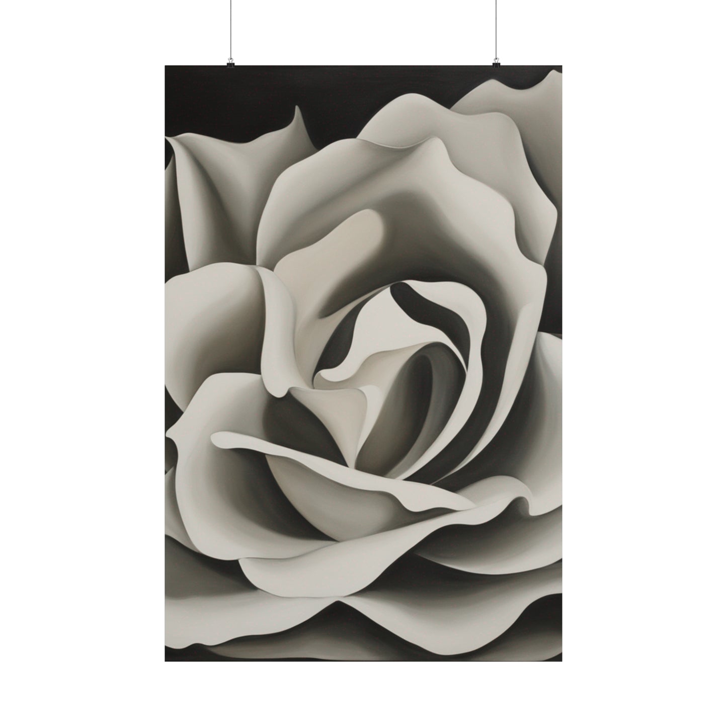 "Georgia O'Keeffe-Inspired Death Poster: Modern Floral Home Decor" by PenPencilArt