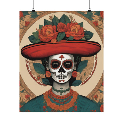 "Frida Kahlo-Inspired 'Death' Decorative Poster Print" by PenPencilArt