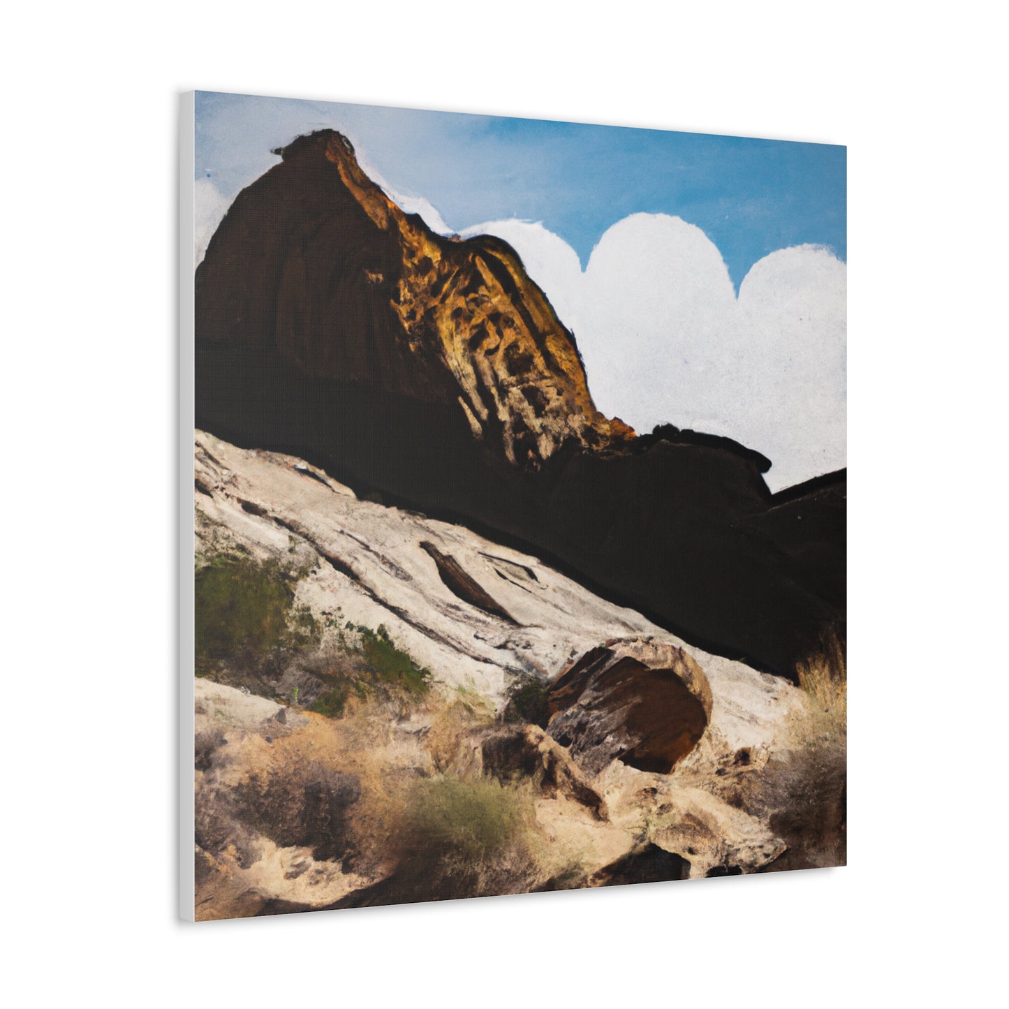 "Jasper Johns-Inspired Desert Landscape Canvas Prints" by PenPencilArt