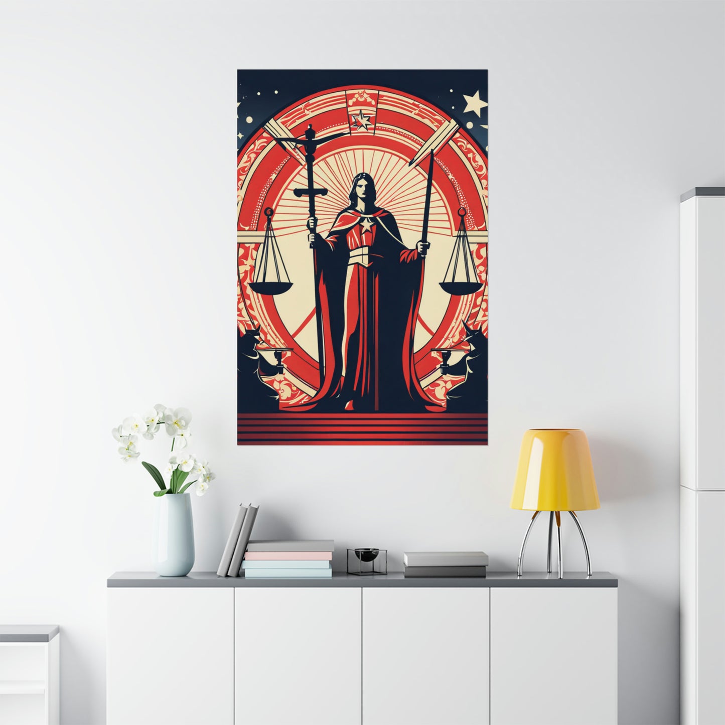 Justice Inspired Nara Yoshimoto Poster Print by PenPencilArt