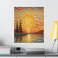 "Claude Monet-Inspired 'The Sun' Poster Print" by PenPencilArt