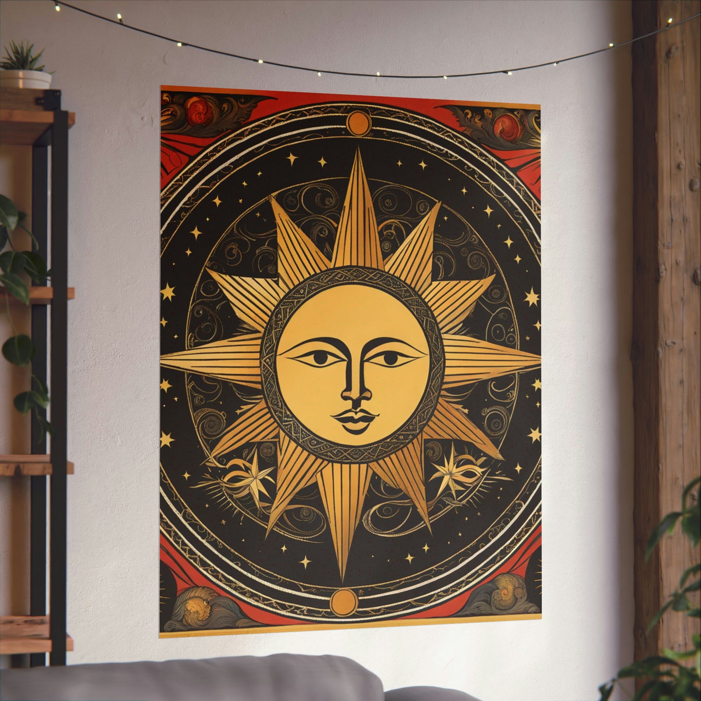 "Contemporary Wall Art Poster Print Featuring 'The Sun' by James Gill" by PenPencilArt