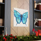 "Hariton Pushwagner Inspired Blue Butterfly Canvas Print" by PenPencilArt