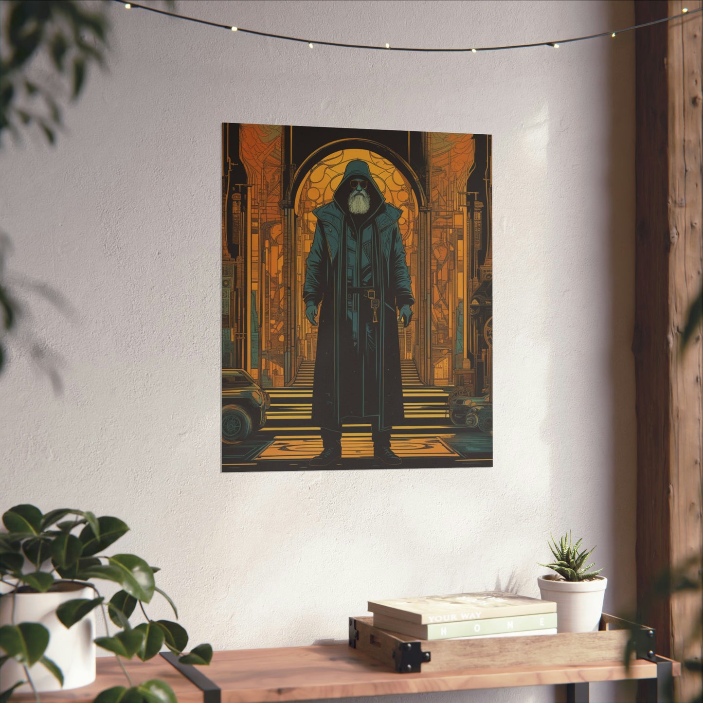 "Neo-Figurative Cyberpunk Style Hermitin Poster Print" by PenPencilArt