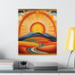 "Georgia O'Keeffe Inspired 'The Sun' Poster Prints" by PenPencilArt