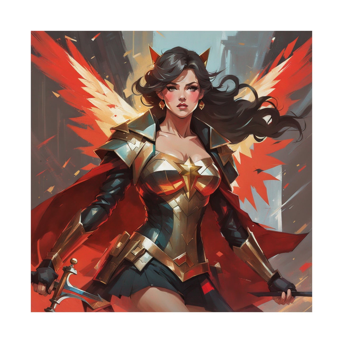 "Krenz Cushart-Inspired Justice Print from Kawacy & Neoism" by PenPencilArt