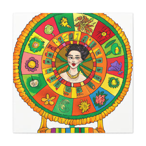 "Frida Kahlo Inspired Fortune Canvas Print" by PenPencilArt