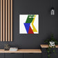 "Kazimir Malevich-Inspired 'The Fool' Canvas Print - Embrace New Beginnings with Naiveté" by PenPencilArt