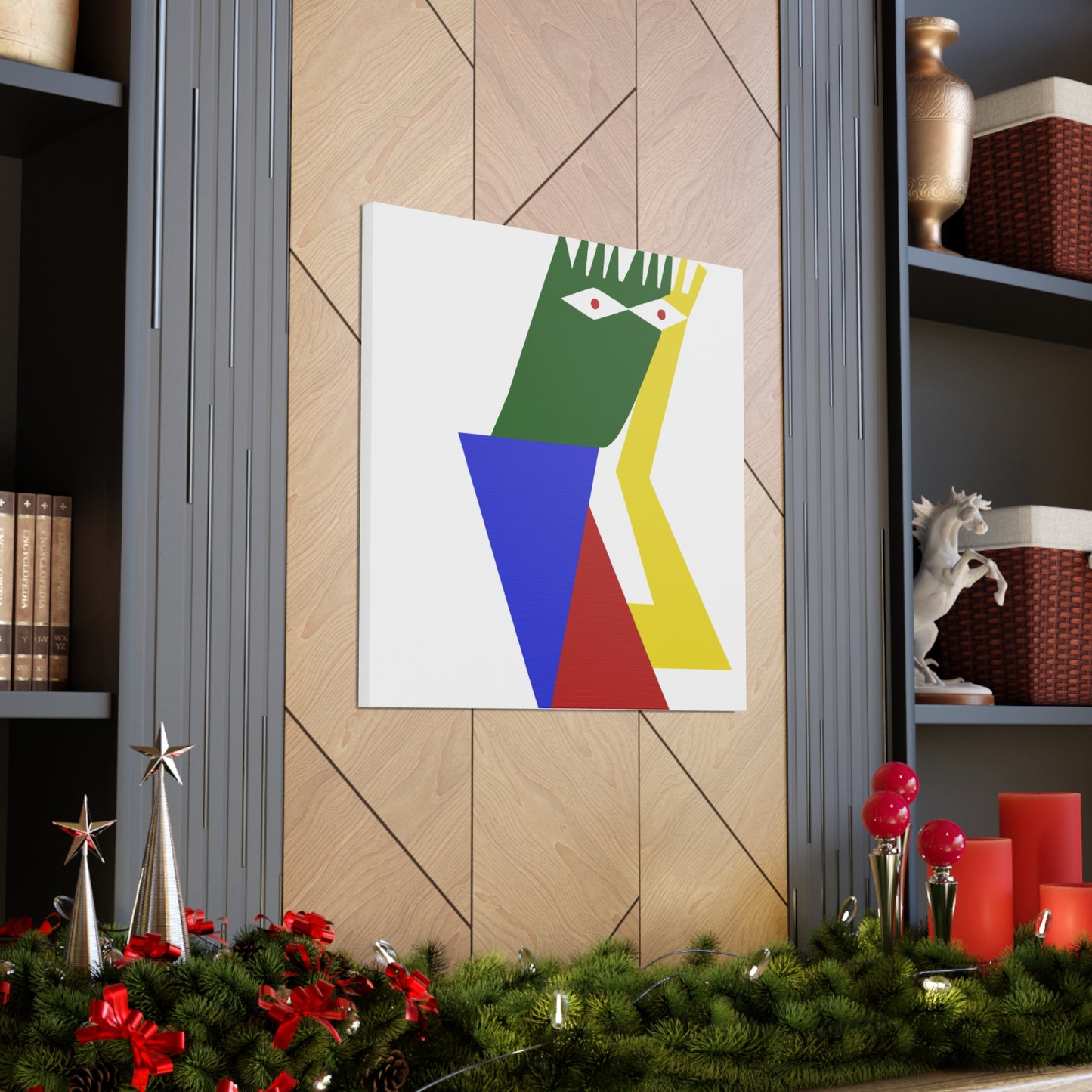 "Kazimir Malevich-Inspired 'The Fool' Canvas Print - Embrace New Beginnings with Naiveté" by PenPencilArt