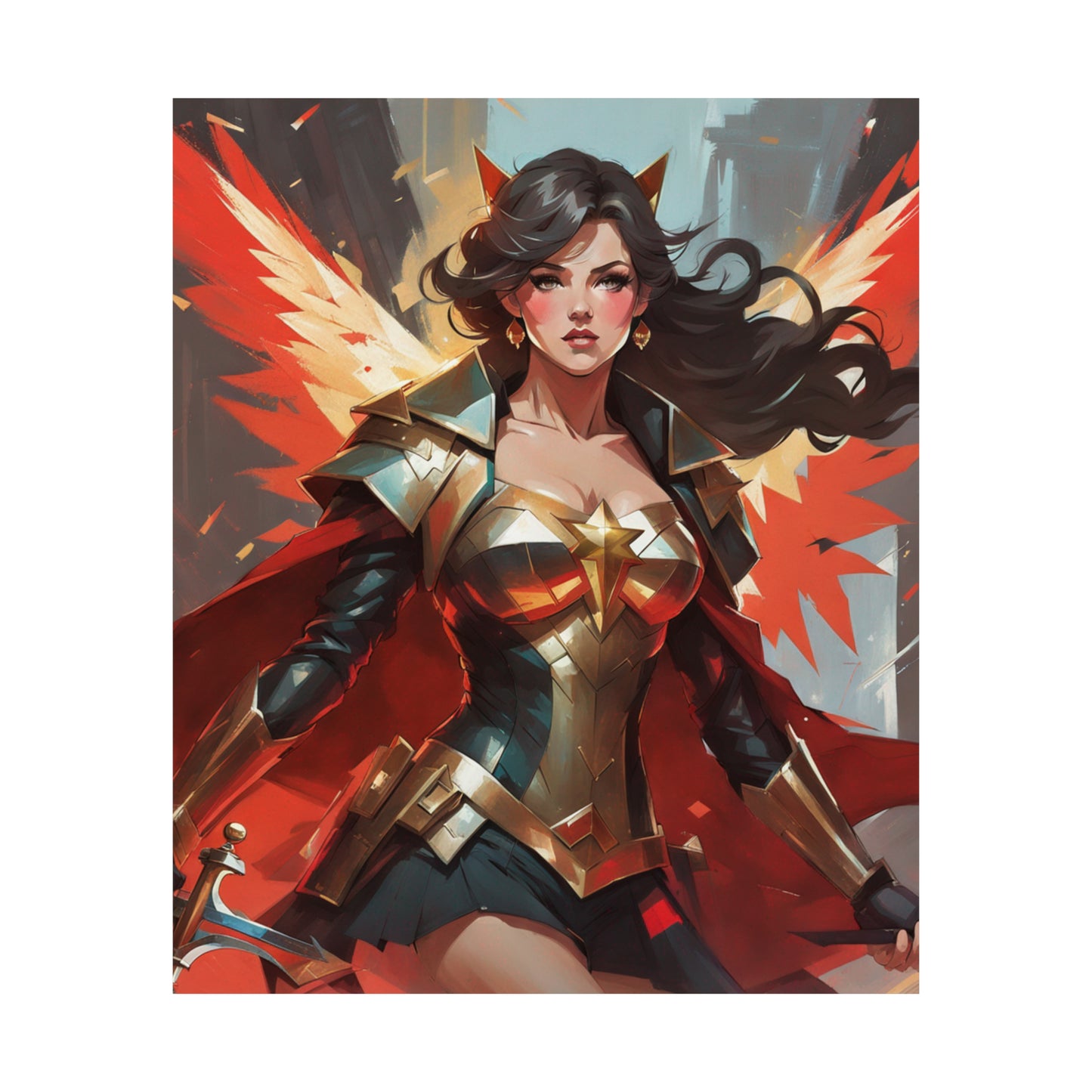 "Krenz Cushart-Inspired Justice Print from Kawacy & Neoism" by PenPencilArt