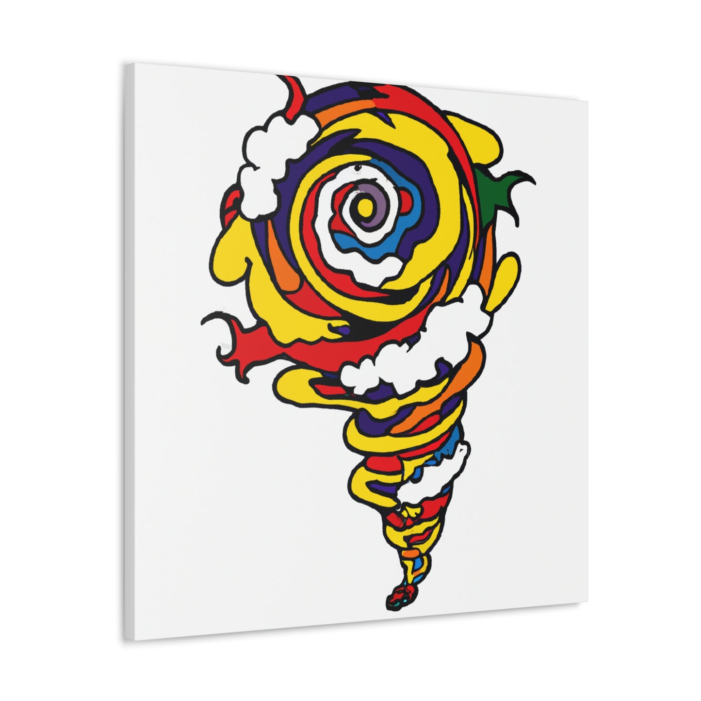 "Takashi Murakami-Inspired Canvas Print of Texas Tornado" by PenPencilArt