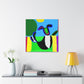 "Wassily Kandinsky Inspired Happy Dog Canvas Print" by PenPencilArt