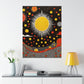 "Yayoi Kusama Inspired Sun Poster Print" by PenPencilArt