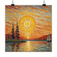 "Claude Monet-Inspired 'The Sun' Poster Print" by PenPencilArt