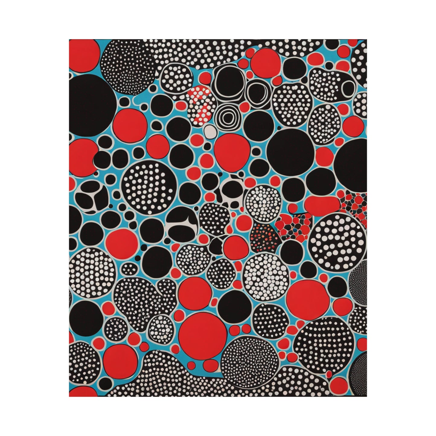 "Justice Poster Print by Yayoi Kusama - Bold and Eye-Catching Artwork" by PenPencilArt