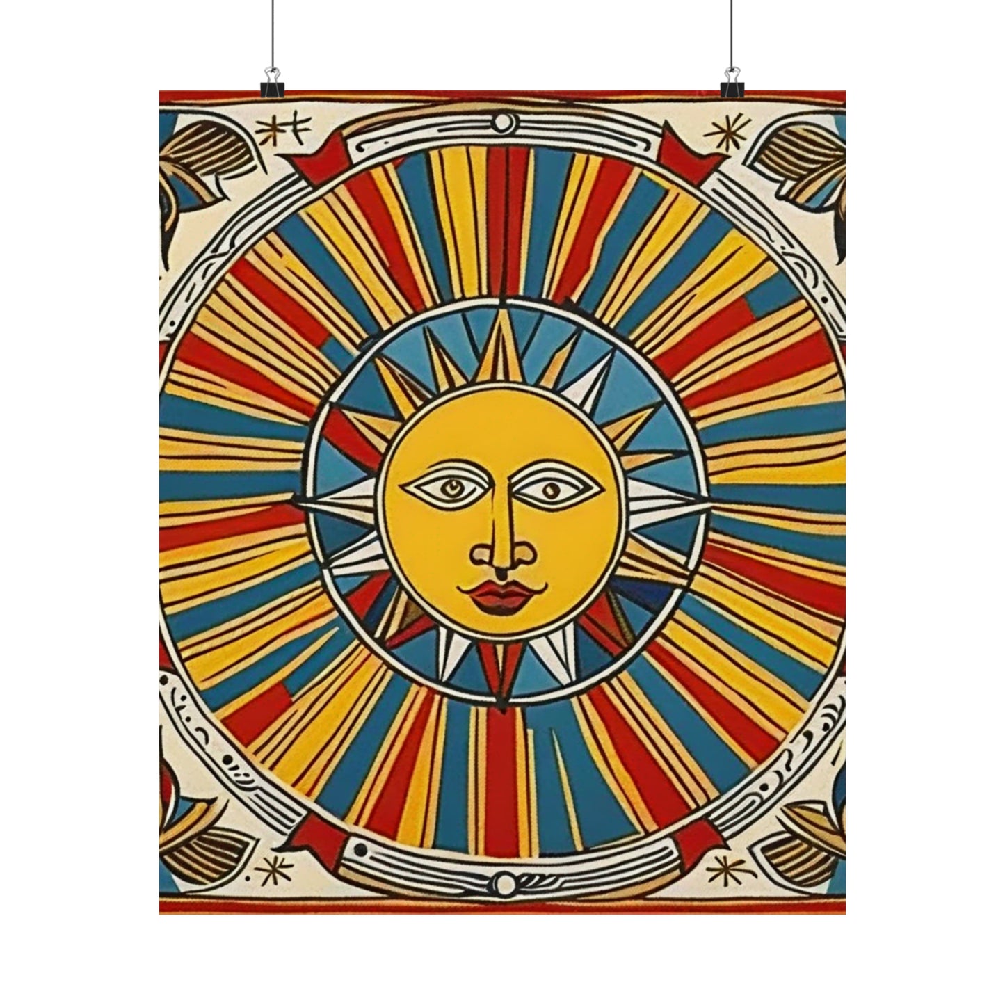 "Pablo Picasso-Inspired 'The Sun' Poster Print" by PenPencilArt