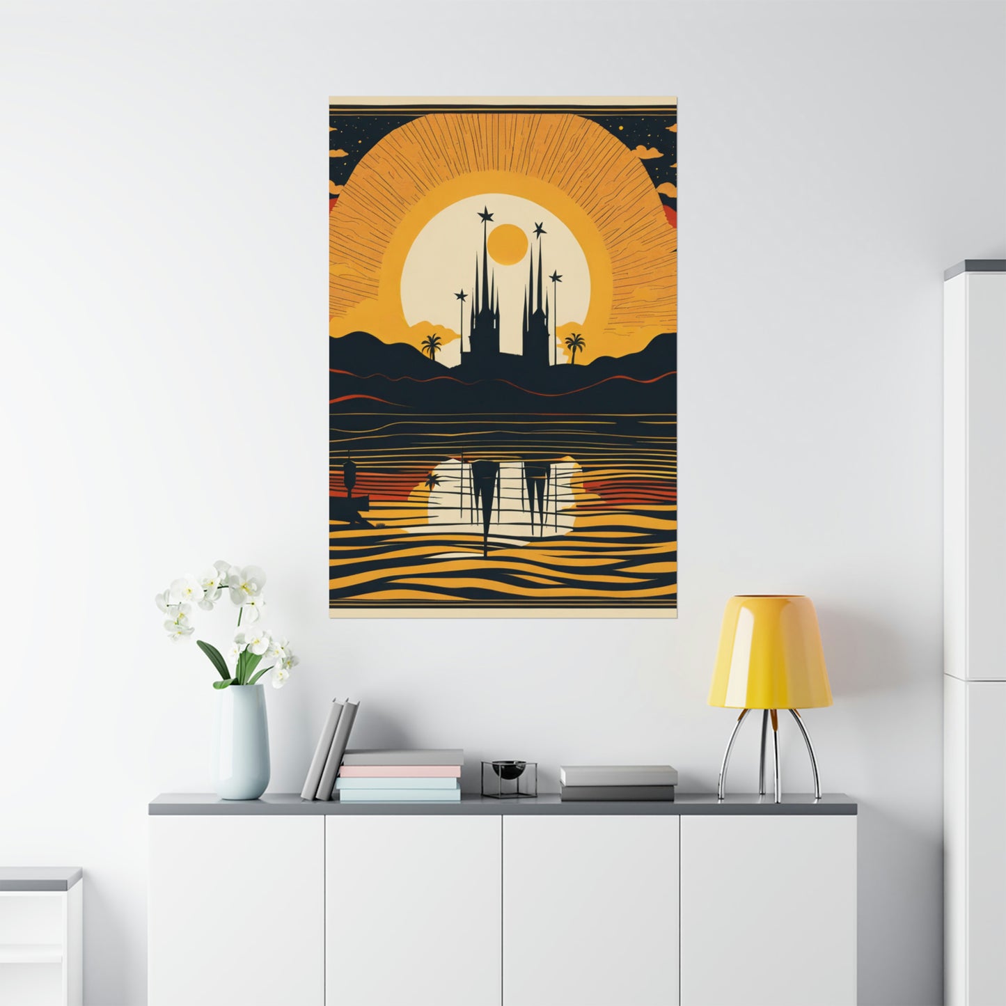 "Clyfford Still-Inspired 'The Sun' Poster Print" by PenPencilArt