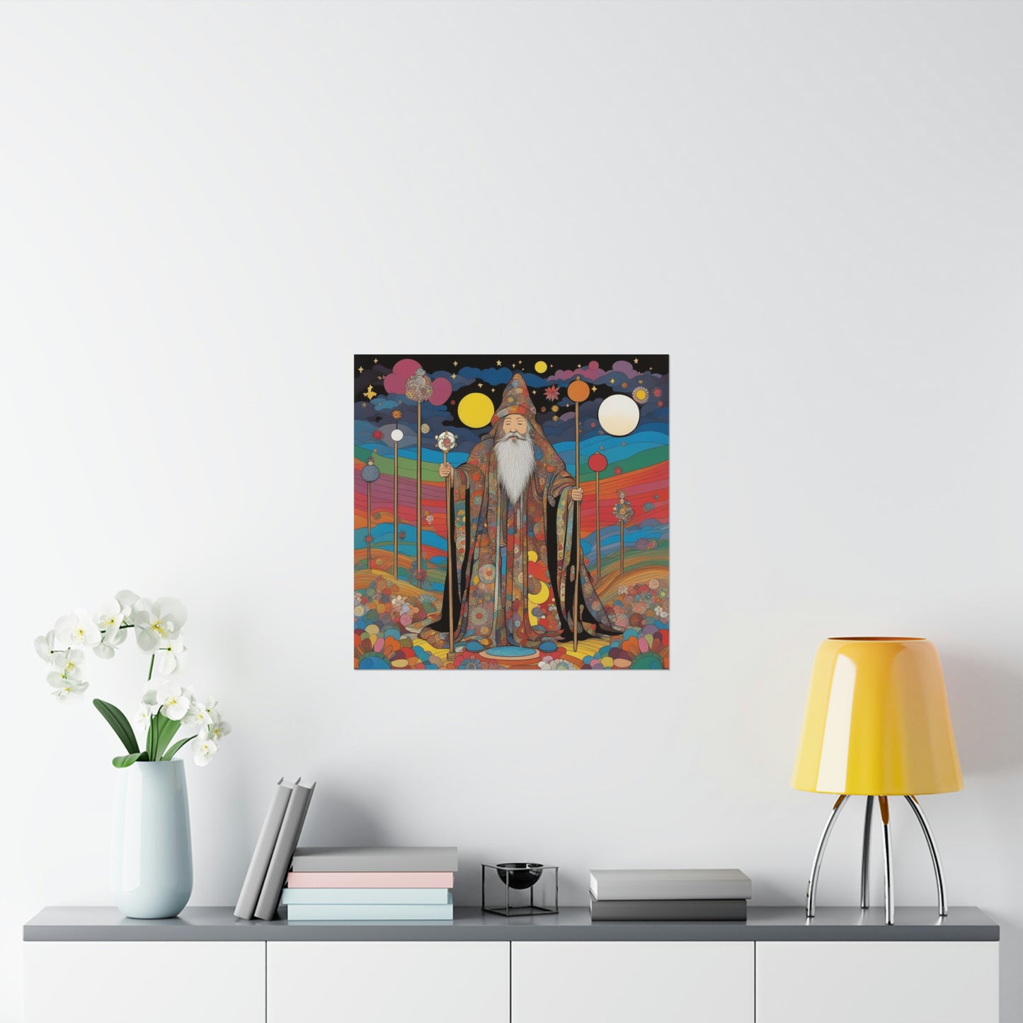 "Takashi Murakami-Inspired 'The Hermit' Digital Poster Print" by PenPencilArt