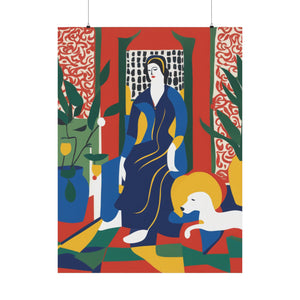 "Death Inspired Poster Print in Henri Matisse Style" by PenPencilArt