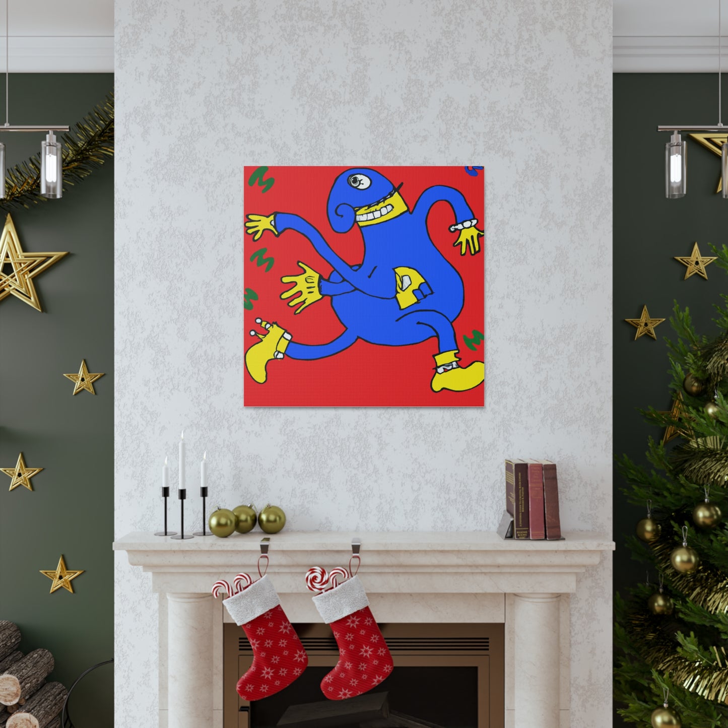 "Embrace New Beginnings with an Artistic Inspired Canvas Print by Keith Haring" by PenPencilArt