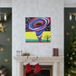 "Texas Tornado Canvas Print - Kandinsky-Inspired Style" by PenPencilArt