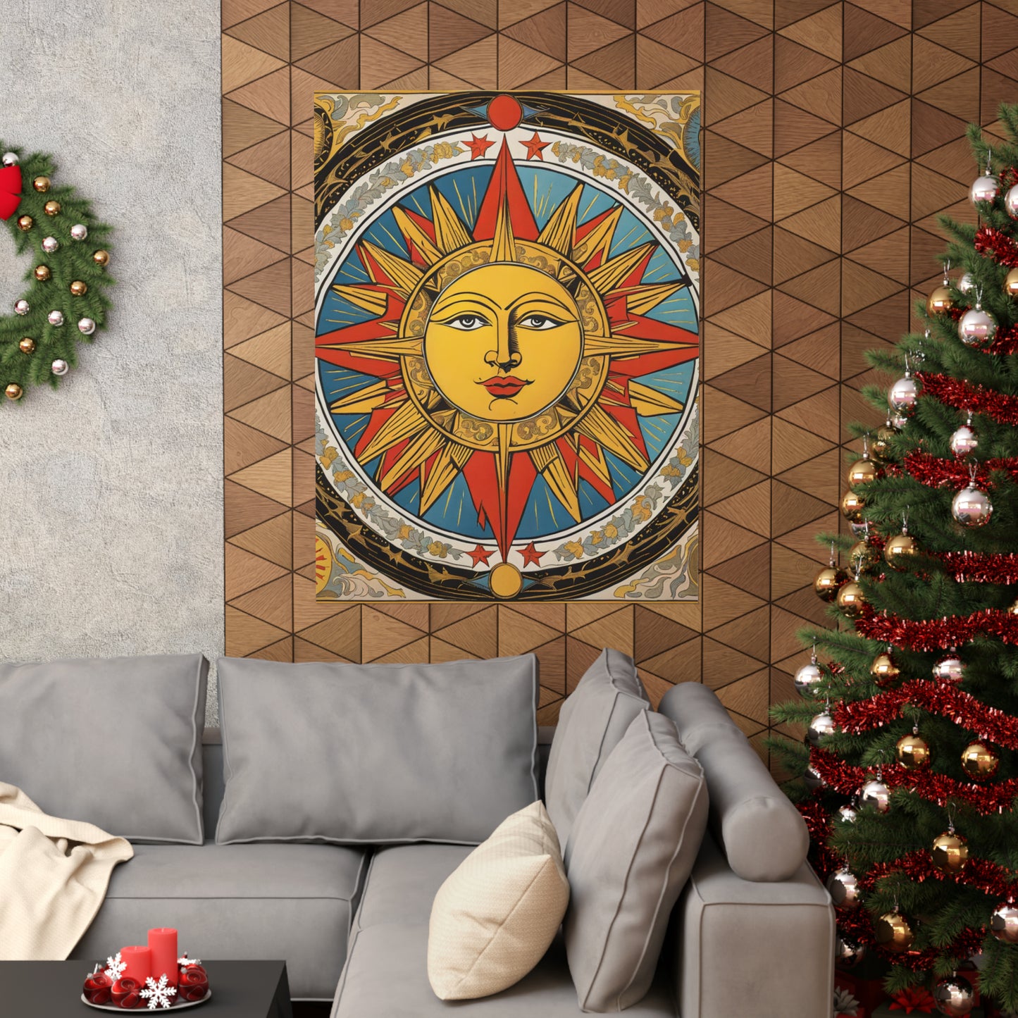 "Hariton Pushwagner-Style Sun Poster Print - Eye-Catching Wall Art" by PenPencilArt