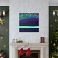 "Modern Art-Inspired Aurora Borealis Canvas Print" by PenPencilArt