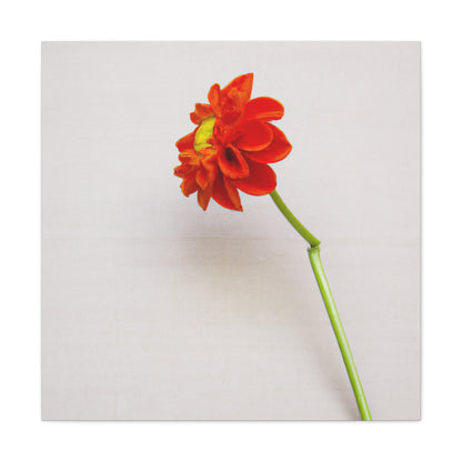 "Kazimir Malevich Inspiration: Hand-Painted Flower Canvas Print" by PenPencilArt