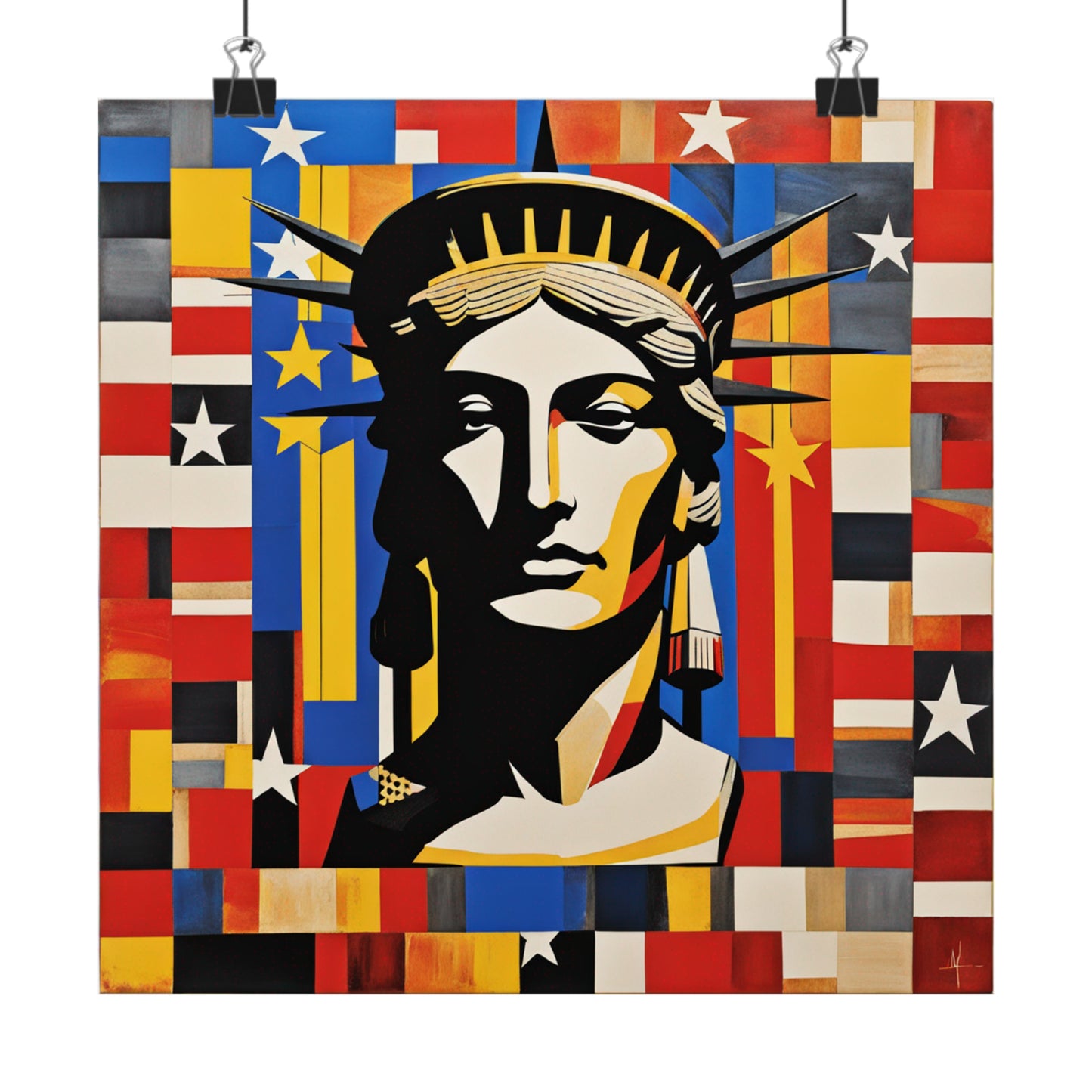 "Justice Poster Print Inspired by Jasper Johns | Creative Art Print" by PenPencilArt