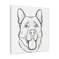 "Happy Dog Canvas Prints Inspired by James Gill" by PenPencilArt