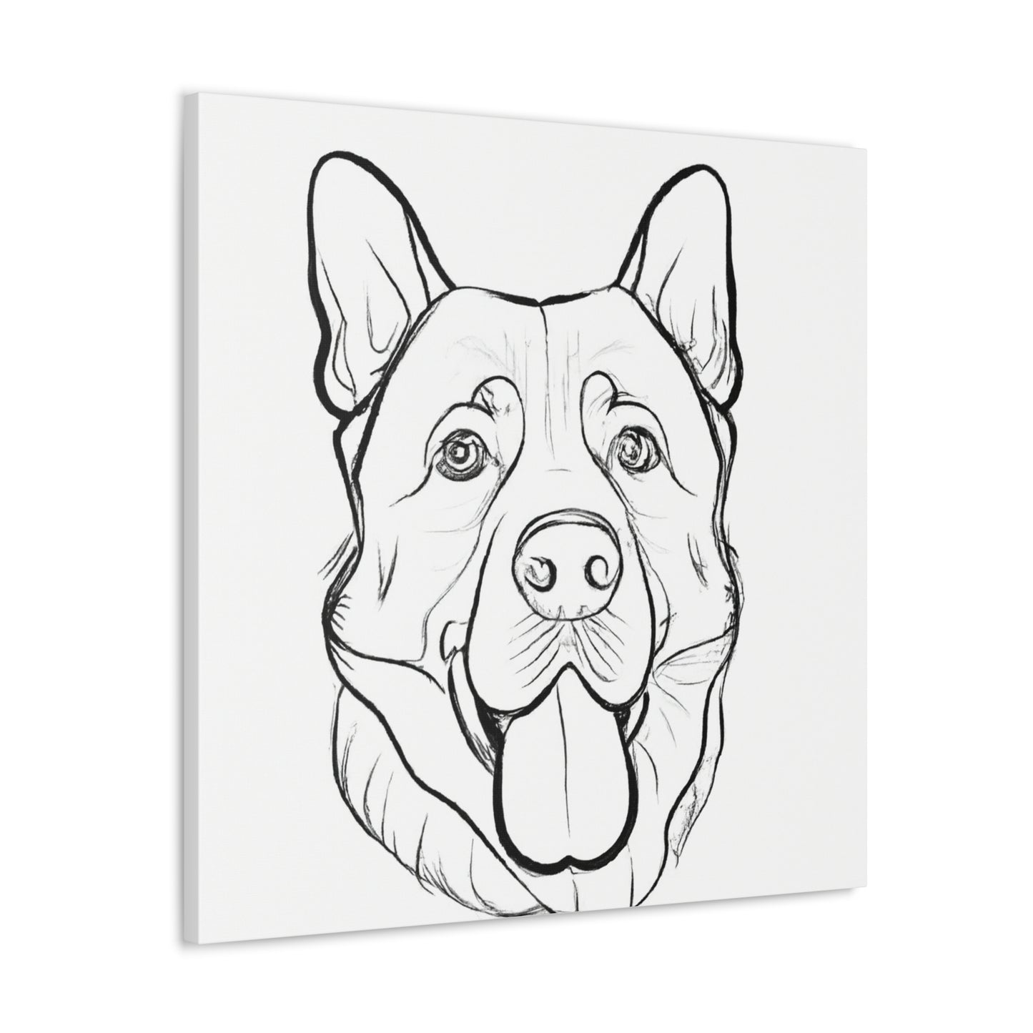 "Happy Dog Canvas Prints Inspired by James Gill" by PenPencilArt