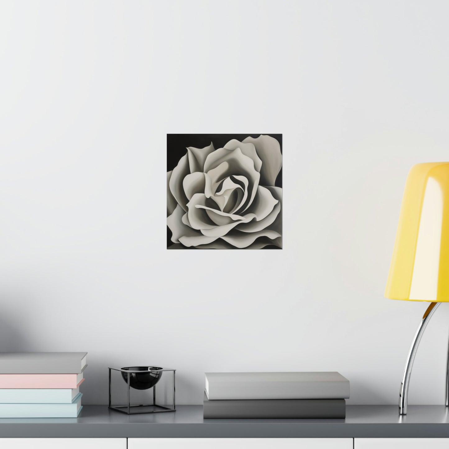 "Georgia O'Keeffe-Inspired Death Poster: Modern Floral Home Decor" by PenPencilArt