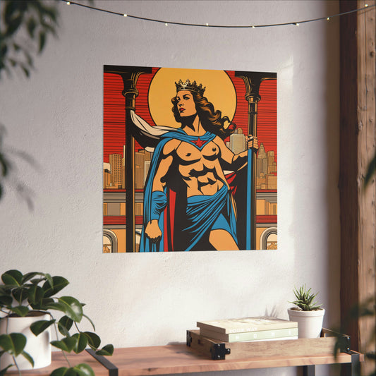 "Justice Print Poster by Mel Ramos-Inspired Styling" by PenPencilArt