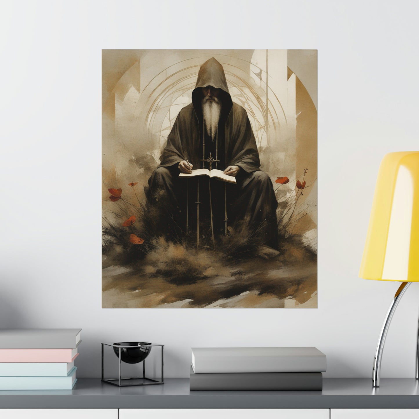 "Fine Art Poster Prints Inspired by Brad Kunkle, Russ Mills, and Andrey Gordeev: The Hermit" by PenPencilArt