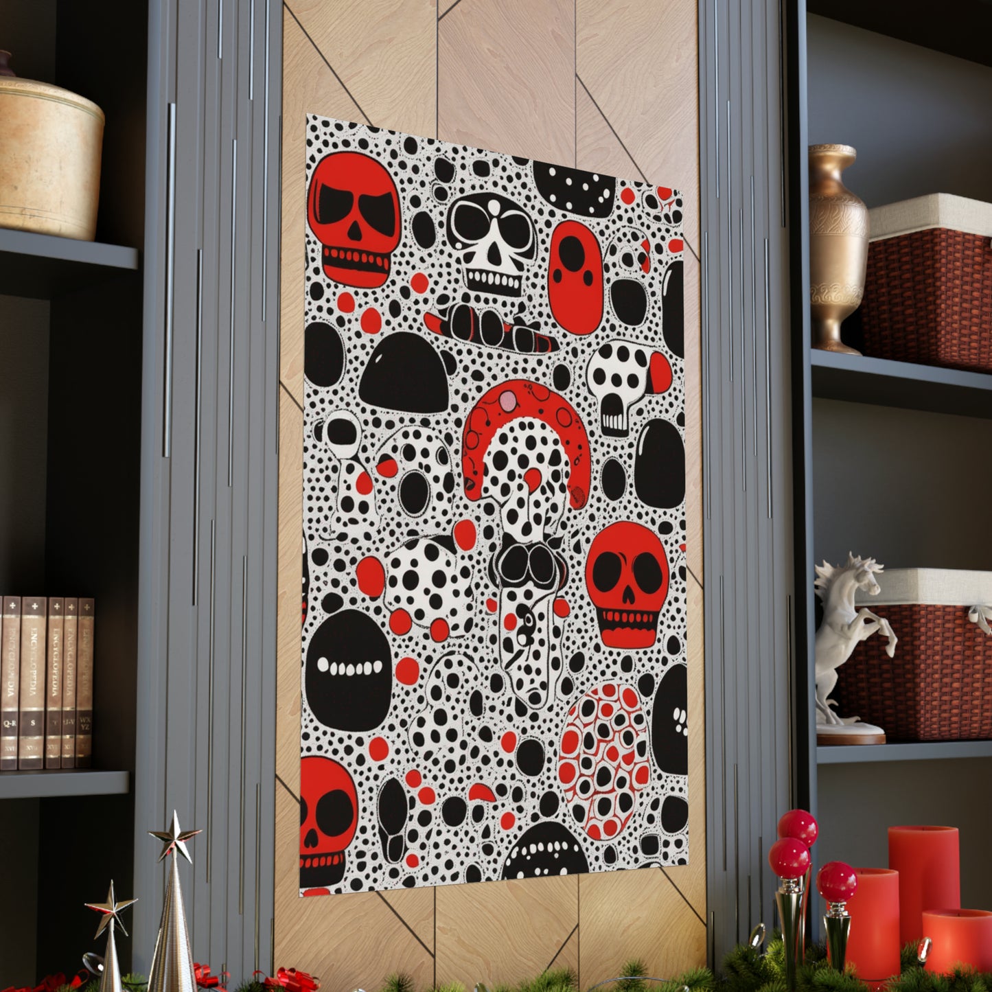 "Yayoi Kusama-Inspired 'Death' Poster Prints" by PenPencilArt