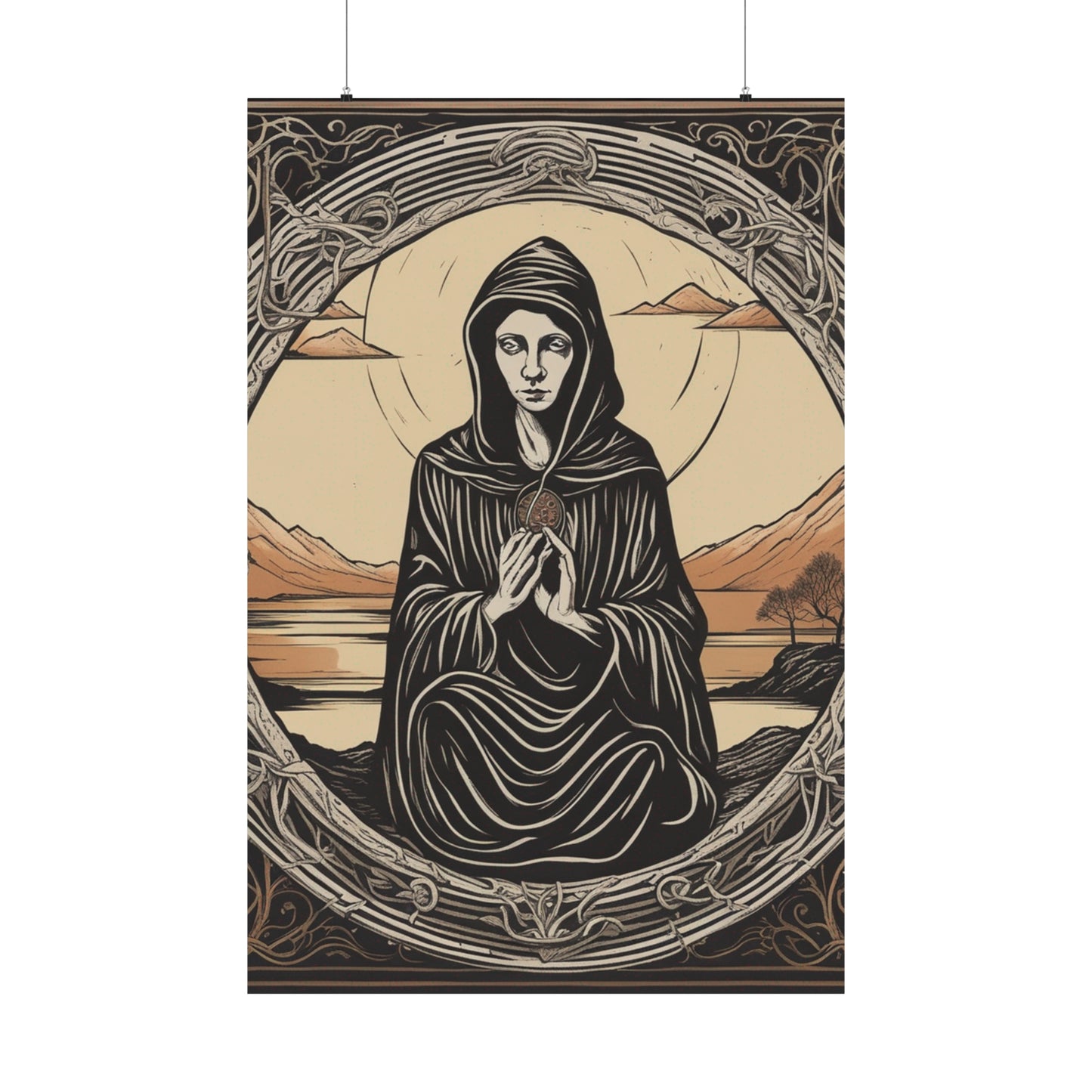 "Artist Elke Vogelsang Inspired Poster Print - The Hermit" by PenPencilArt