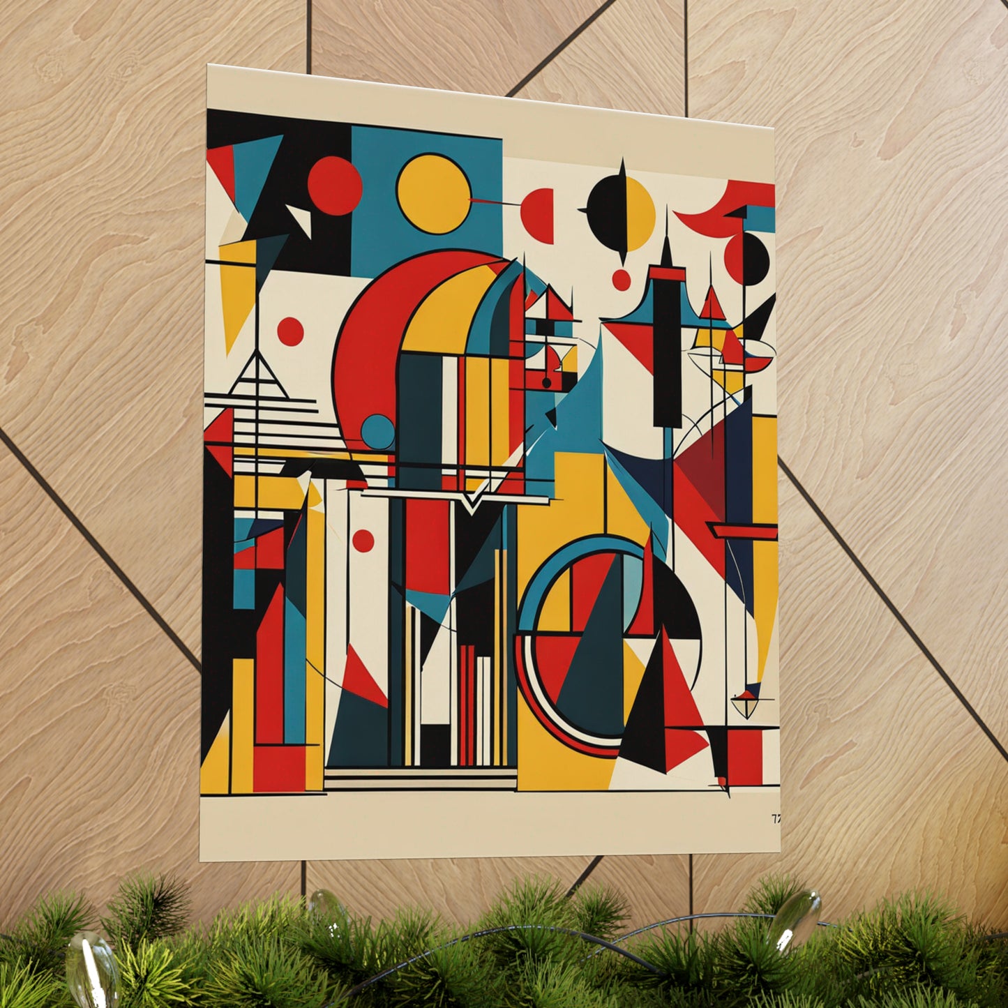 "Abstract Kandinsky-Inspired Justice Poster Print" by PenPencilArt