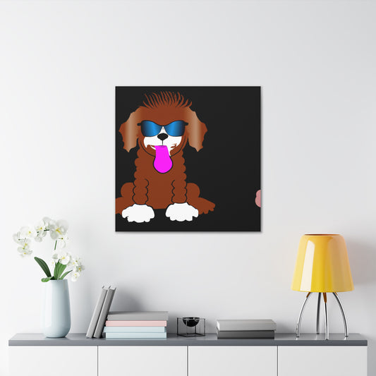 "Hariton Pushwagner Inspired Happy Dog Canvas Print" by PenPencilArt