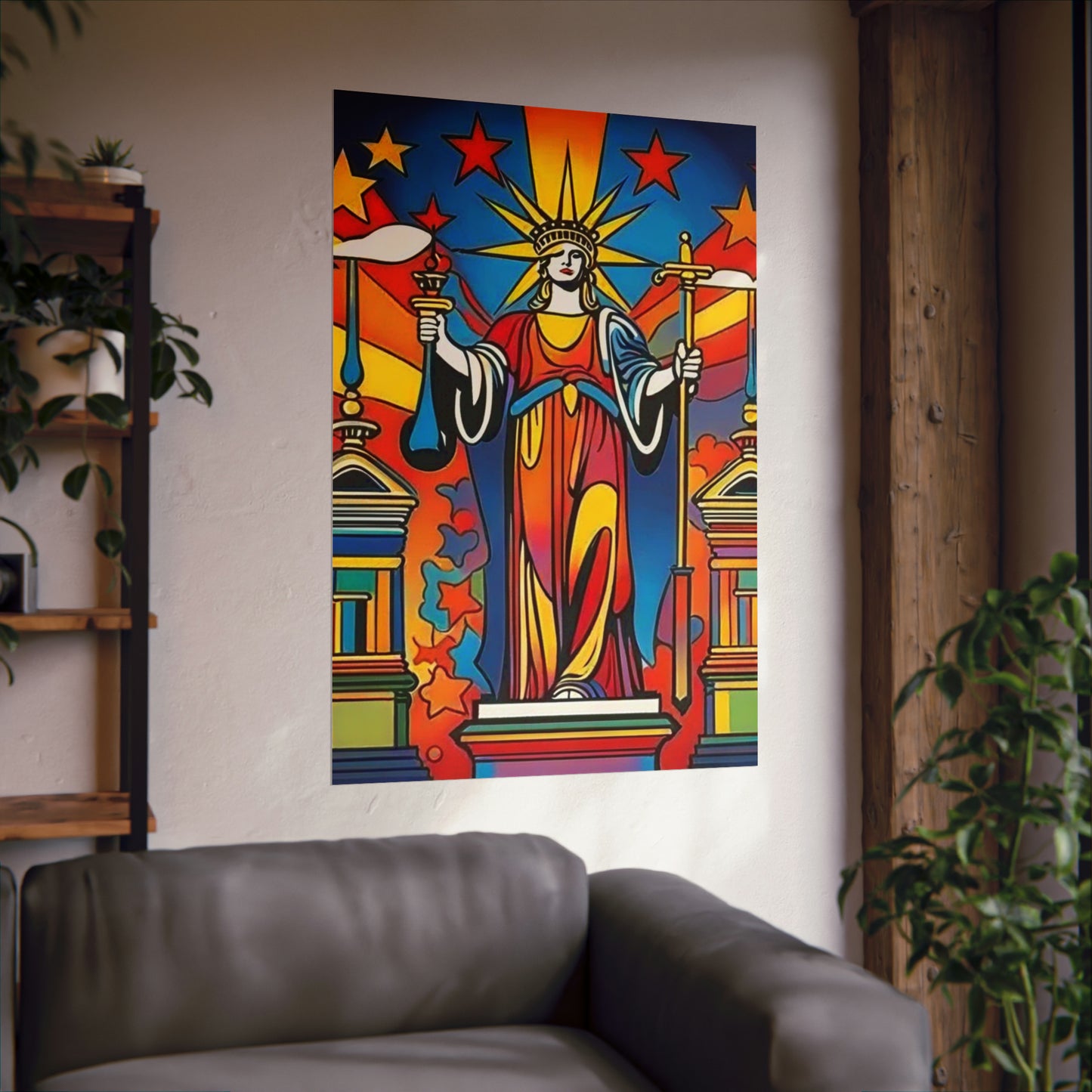 "Peter Max Inspired Justice Poster Prints" by PenPencilArt