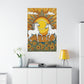 Original Japanese Pop Art Style Sun Poster - Takashi Murakami Inspired by PenPencilArt