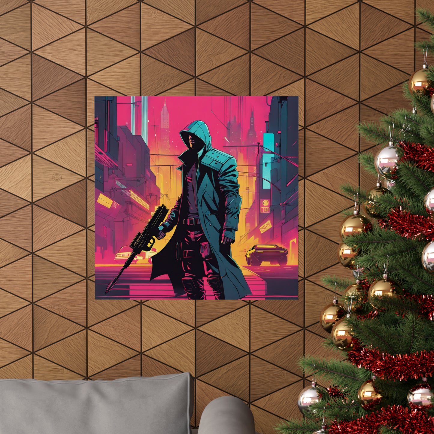 Justice Poster Prints with Cyberpunk and Neo-Figurative Styles by PenPencilArt